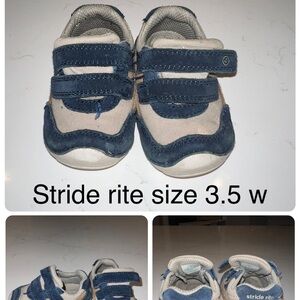 Stride Rite Kids Shoes - Blue and Tan